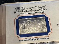 70 FULL SET Silver Ingots Franklin Mint Bicentennial Council Thirteen States