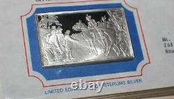70 Ingots Sterling Silver Bicentennial 200th Anniversary 120 Oz Pure Silver