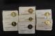 7 Franklin Mint Collectors Society Charter Member Cards Gold Plated. 925 Silver
