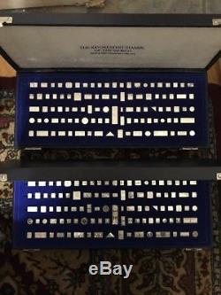 7 Franklin Mint Silver Sets (Cars Stamps Locomotives Ships)