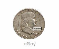 90% Silver Franklin Half Dollars $10 Face Value VG+ (Random Date)