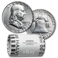 90% Silver Franklin Halves $10 20-Coin Roll AU SKU #26361