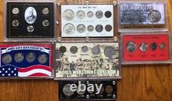90% Silver Sets Kennedy Franklin Half Peace Dollar Liberty Half Quarter Dime See