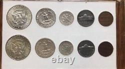 90% Silver Sets Kennedy Franklin Half Peace Dollar Liberty Half Quarter Dime See