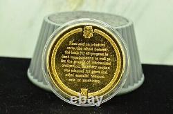 925 Silver Franklin Mint Art Round History Of Mankind Development of Wheel