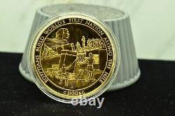 925 Silver Franklin Mint Art Round History Of Mankind Egyptians Build Nation