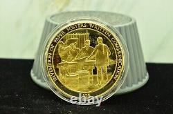 925 Silver Franklin Mint Art Round History Of Mankind Invention Of Paper