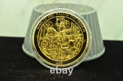 925 Silver Franklin Mint Art Round History Of Mankind Joan of Arc Rallies French