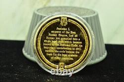 925 Silver Franklin Mint Art Round History Of Mankind Justinian Code Roman Law