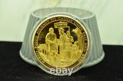 925 Silver Franklin Mint Art Round History Of Mankind Marco Polo Journey China