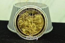 925 Silver Franklin Mint Art Round History Of Mankind Mongols Invade Europe
