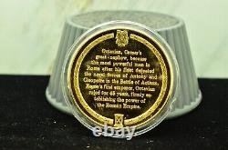 925 Silver Franklin Mint Art Round History Of Mankind Rome Rise Of Roman Empire