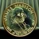 925 Silver Franklin Mint Art Round Presidential Treasure James Madison