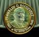 925 Silver Franklin Mint Art Round Presidential Treasury Franklin D Roosevelt