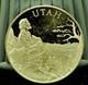 925 Silver Franklin Mint Art Round State Of Utah