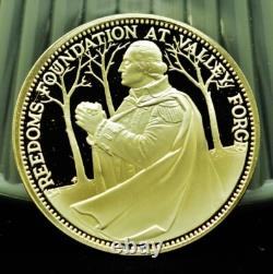 925 Silver Franklin Mint Art Round Valley Forge Daniel Webster