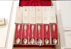 925 Sterling Silver Apostle Spoons Limited Edition Set 13 Spoons Franklin Mint