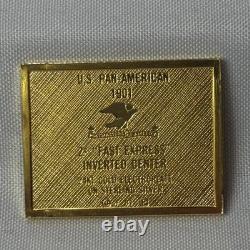 925 Sterling Silver Gold Plate Franklin Mint Stamps Boats And Train 44.11G