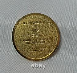 925 Sterling Silver Gold Plate Franklin Mint Stamps Postmasters America 53.87G