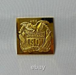 925 Sterling Silver Gold Plate Franklin Mint Stamps Postmasters America 53.87G