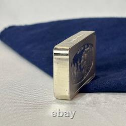 925 Sterling Silver Ingot 1980 Franklin Mint BRINGING IN THE GIFTS 1000 Grains