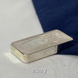 925 Sterling Silver Ingot 1980 Franklin Mint BRINGING IN THE GIFTS 1000 Grains