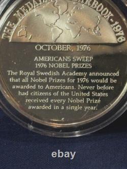 925 Sterling Silver Round Franklin Mint 1976 Yearbook Nobel Prize Sweep 31 G