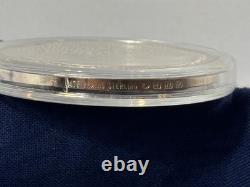 925 Sterling Silver Round Franklin Mint 1977 Menahem Elected Prime Minister 31G