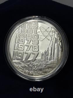 925 Sterling Silver Round Franklin Mint 1977 President Carter Energy Plan 31G