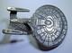 925 Sterling Silver Star Trek Uss Enterprise D Ship 33.8 Grams 51mm Rare