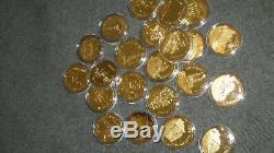 925 silver sterling 24k e. P. Scrap wonders of mankind 22oz 728 gram coin medals