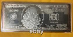 999 Fine Silver 4 0z. $100. Oo Ben Franklin
