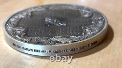 9.45 oz. 925 Silver Round 1974 Annual Calendar The Franklin Mint F4600