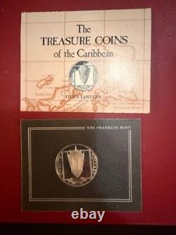9 FRANKLIN MINT COINS OF THE CARIBBEAN STERLING 7 oz TW appx Spot $78 on 2/11