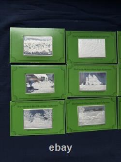 ALL 12 1974/5 Currier & Ives 2.78 oz. 999 Silver Franklin Mint Collection Bars