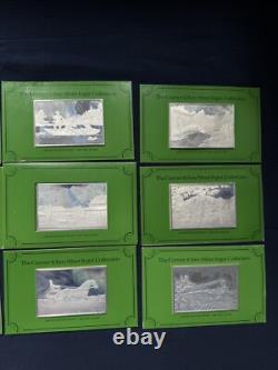 ALL 12 1974/5 Currier & Ives 2.78 oz. 999 Silver Franklin Mint Collection Bars