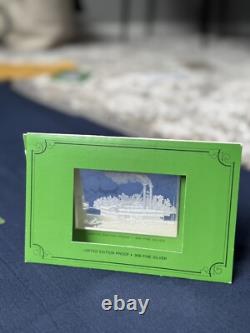 ALL 12 1974/5 Currier & Ives 2.78 oz. 999 Silver Franklin Mint Collection Bars