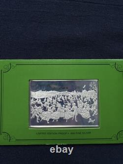 ALL 12 1974/5 Currier & Ives 2.78 oz. 999 Silver Franklin Mint Collection Bars