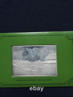 ALL 12 1974/5 Currier & Ives 2.78 oz. 999 Silver Franklin Mint Collection Bars