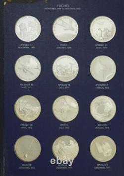 AMERICA In SPACE Sterling Silver Coins 24 pc Collection The Franklin Mint