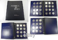 America In Space 24 Large Sterling Silver Medals Franklin Mint First Edition