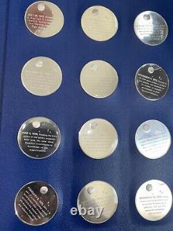 America In Space First Edition Solid Silver Proof Set Franklin Mint