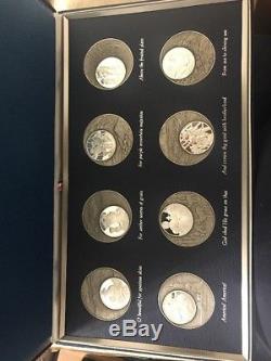 America The Beautiful Medals Collection Sterling Silver Set Franklin Mint 1976