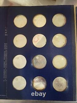 America in Space First Edition Sterling Silver 24 coins Complete 1970 Collection