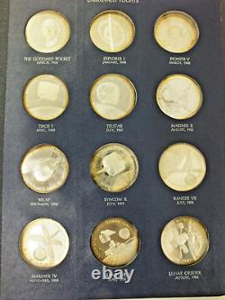 America in Space First Edition Sterling Silver Proof Set 36 Pc Franklin Mint'70