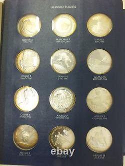 America in Space First Edition Sterling Silver Proof Set 36 Pc Franklin Mint'70
