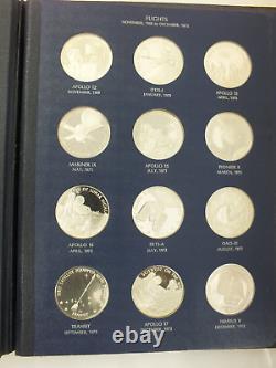 America in Space First Edition Sterling Silver Proof Set 36 Pc Franklin Mint'70