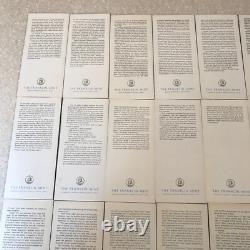 America in Space The Franklin Mint Full Set of 24 INSERTS ONLY No Coins
