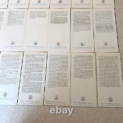 America in Space The Franklin Mint Full Set of 24 INSERTS ONLY No Coins