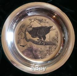 American Bald Eagle By Richard Younger Franklin Mint Sterling Silver Bird Plate